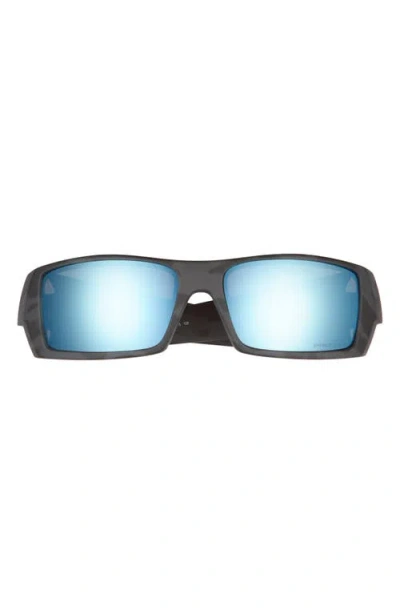 Oakley Gascan® 60mm Polarized Rectangular Sunglasses In Matte Black Camo/deep Water