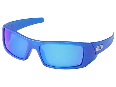Pre-owned Oakley Gascan Spectrum Sunglasses Oo9014-3460 X-ray Blue/prizm Sapphire