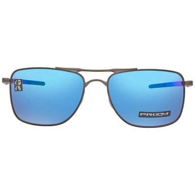 Oakley Gauge 8 Prizm Sapphire Polarized Sunglasses Men's Sunglasses Oo4124 412406 62 In Gunmetal