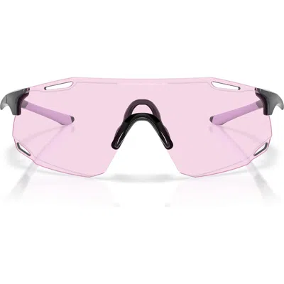 Oakley Gender Inclusive Cybr Dyno 139mm Oversize Rectangle Sunglasses In Pink