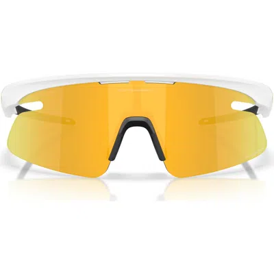 Oakley Gender Inclusive Rslv Lite 50mm Rectangle Sunglasses In White