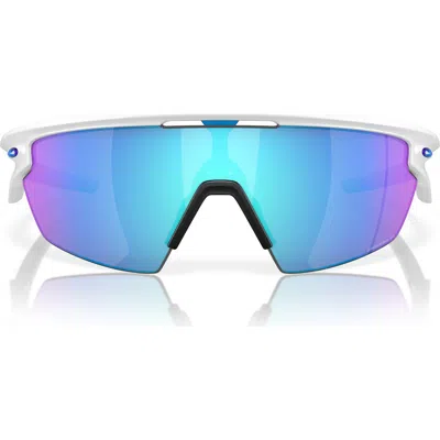 Oakley Gender Inclusive Sphaera 36mm Polarized Rectangle Sunglasses In Blue