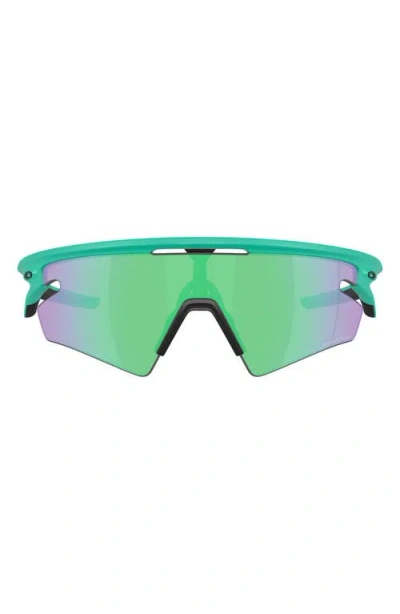 Oakley Gender Inclusive Sphaera Slash 36mm Rectangle Sunglasses In Green
