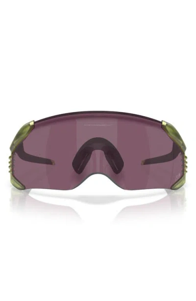 Oakley Gender Inclusive Velo Kato 52mm Rectangle Shield Sunglasses In Purple