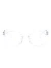 Oakley Geometric-frame Glasses In Neutrals