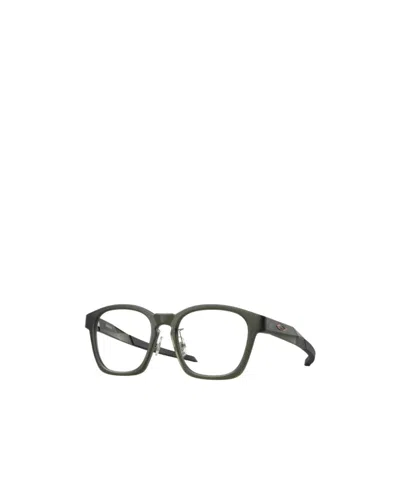Oakley Geometric Frame Plain Mirror In Green