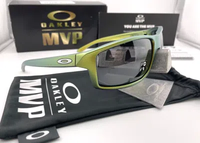 Pre-owned Oakley Gibston Mvp Matte Gold Silver Shift Prizm Black Sunglasses Oo9449-21 Rare