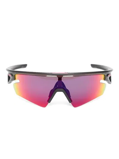 Oakley Giro Grigio Fumo Rubber Sunglasses In Black