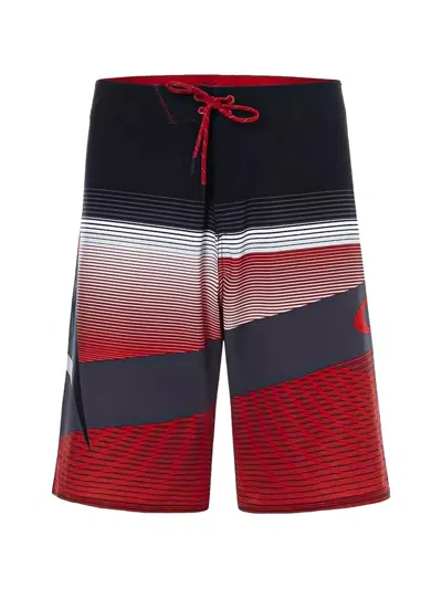 Oakley Gnarly Wave Red Line Shorts In Multi