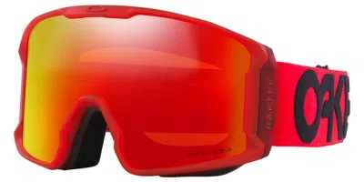 Oakley Goggles Oo7070 Line Miner L 7070f1 Men's Sunglasses Red Size Standard