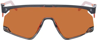 Oakley Gray Bxtr Metal Sunglasses In Smoke Prizm Ruby
