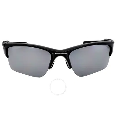 Oakley Half Jacket 2.0 Xl Black Iridium Polarized Sport Men's Sunglasses Oo9154 915405 62 In Grey