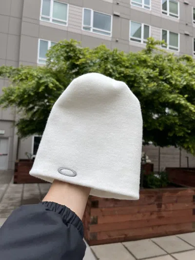 Pre-owned Oakley Hat Cap Logo Y2k In White