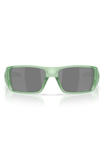 Oakley Heliostat 61mm Prizm™ Rectangular Sunglasses In Black Green