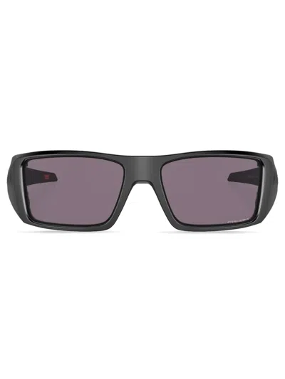 Oakley Heliostat Rectangle-frame Sunglasses In Schwarz