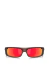 Oakley Highland Rectangle-frame Sunglasses In Brown