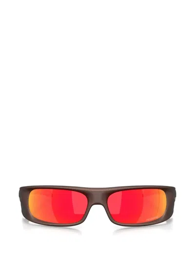 Oakley Highland Rectangle-frame Sunglasses In Brown