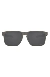 Oakley Holbrook 55mm Prizm™ Polarized Square Sunglasses In Matte Gunmetal/prizm Black