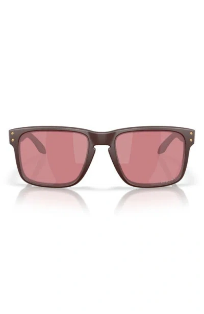 Oakley Holbrook 56mm Prizm™ Rectangular Sunglasses In Black