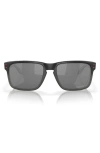 Oakley Holbrook Xl Introspect Square-frame Sunglasses In Shiny Black