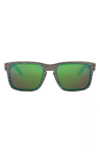 Oakley Holbrook™ 57mm Prizm™ Polarized Keyhole Sunglasses In Light Wood