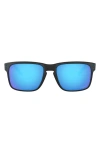 Oakley Holbrook™ 57mm Prizm™ Polarized Keyhole Sunglasses In Matte Black