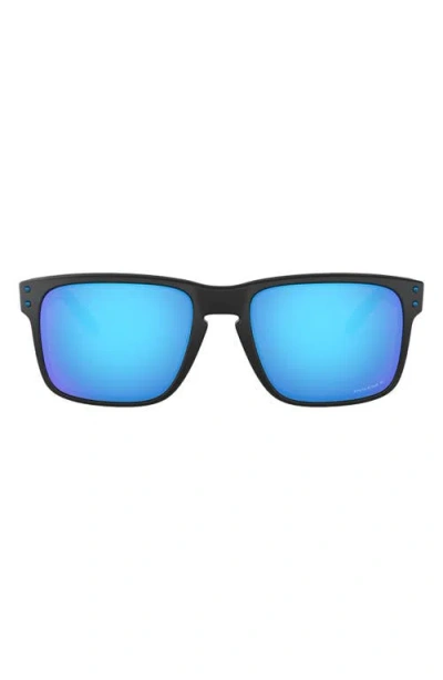 Oakley Holbrook™ 57mm Prizm™ Polarized Keyhole Sunglasses In Matte Black