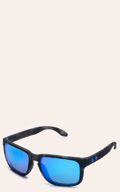 Oakley Holbrook Matte Black Tortoise With Prizm Sapphire Polarized Lenses Sunglasses
