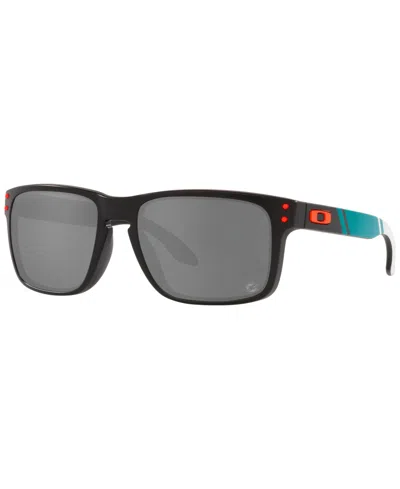 Oakley Holbrook Men's Sunglasses, Oo9102 Nfl Collection In Texans Matte Black