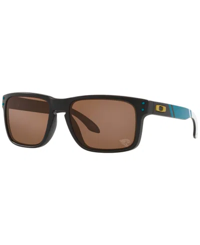 Oakley Holbrook Men's Sunglasses, Oo9102 Nfl Collection In Jaguars Matte Black