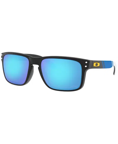 Oakley Holbrook Men's Sunglasses, Oo9102 Nfl Collection In Matte Black - Chargers