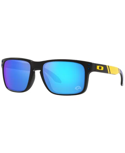 Oakley Holbrook Men's Sunglasses, Oo9102 Nfl Collection In Rams Matte Black