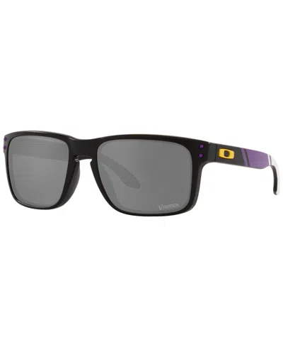 Oakley Holbrook Men's Sunglasses, Oo9102 Nfl Collection In Vikings Matte Black