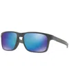 Oakley Holbrook Mix Prizm Sapphire Polarized Square Mens Sunglasses Oo9384 938410 57 In Silver,blue Prizm Polar