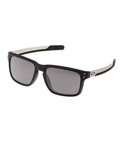 Pre-owned Oakley Holbrook Mix Sunglasses Woodgrain Prizm Black Square