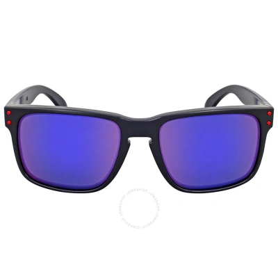 Oakley Holbrook Positive Red Iridium Square Men's Sunglasses Oo9102 910236 57 In Purple