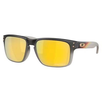 Oakley Holbrook Prizm 24k Polarized Mirror Square Men's Sunglasses Oo9102 9102ah 55 In Purple