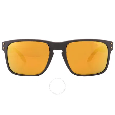 Oakley Holbrook Prizm 24k Polarized Square Men's Sunglasses Oo9102 9102w4 In Yellow