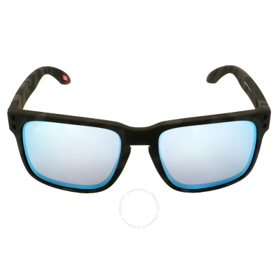 Oakley Holbrook Prizm Deep Water Polarized Square Men's Sunglasses Oo9102 9102t9 57 In Matte Black Camo