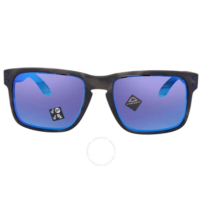 Oakley Holbrook Prizm Sapphire Polarized Square Men's Sunglasses 0oo9102 9102g7 57 In Matte Black Tortoise