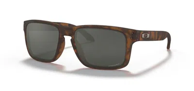 Pre-owned Oakley Holbrook Sunglasses In Matte Black Tortoise/prizm Black (oo9102/f455)