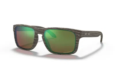 Pre-owned Oakley Holbrook Sunglasses In Woodgrain/prizm Shallow H20 (oo9102/j855)