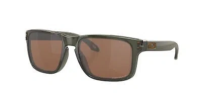 Pre-owned Oakley Holbrook Sunglasses, Olive Ink Frame, Prizm Tungsten Polarized Lens
