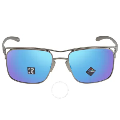 Oakley Holbrook Ti Prizm Sapphire Polarized Titanium Men's Sunglasses Oo6048 604804 57 In Gray