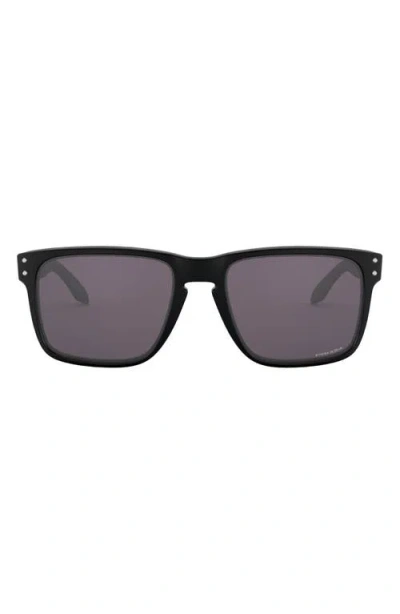 Oakley Holbrook Xl 59mm Polarized Sunglasses In Matte Black/prizm Grey