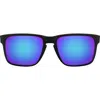 Oakley Holbrook Xl 59mm Polarized Sunglasses In Matte Black/prizm Sapphire
