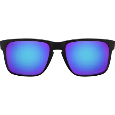 Oakley Holbrook Xl 59mm Polarized Sunglasses In Matte Black/prizm Sapphire