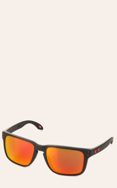 Oakley Holbrook Xl Matte Black & Ruby Prizm Polarized Sunglasses
