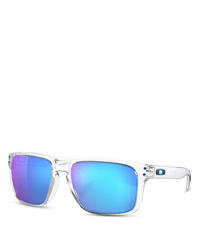 Oakley Holbrook Xl Square Sunglasses, 59mm In Clear/blue Polarized Gradient
