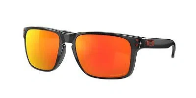 Pre-owned Oakley Holbrook Xl Sunglasses, Black Ink Frame, Prizm Ruby Polarized Lens In Red